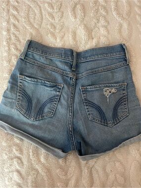 Hollister Light Blue Denim Cutoff Shorts